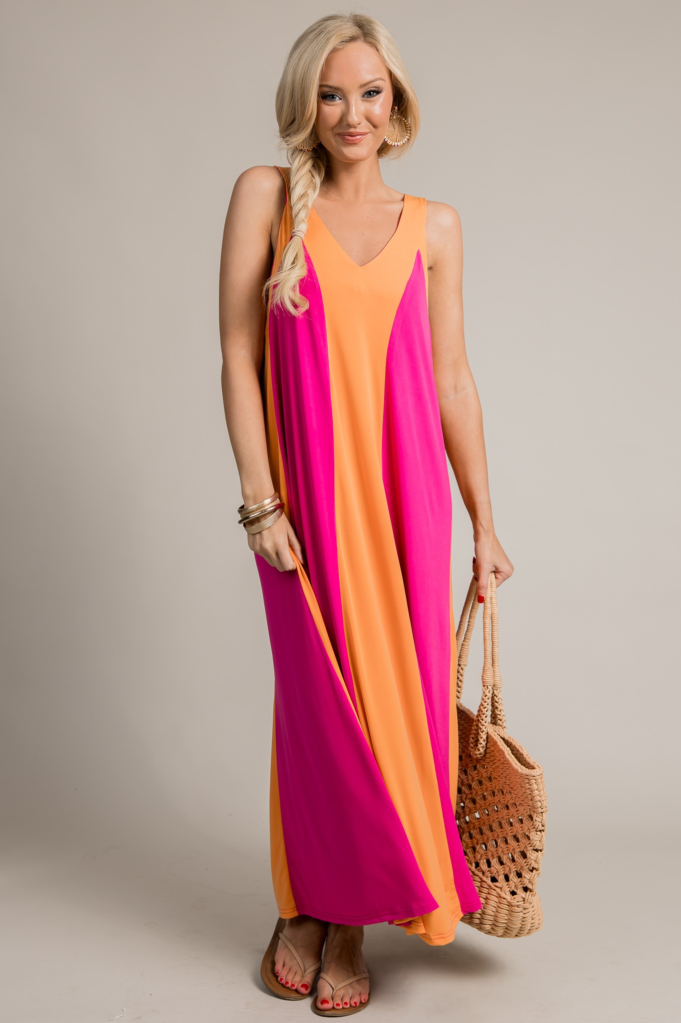 Slinky Colorblock Maxi, Magenta/Orange - 4K7A9028.jpg