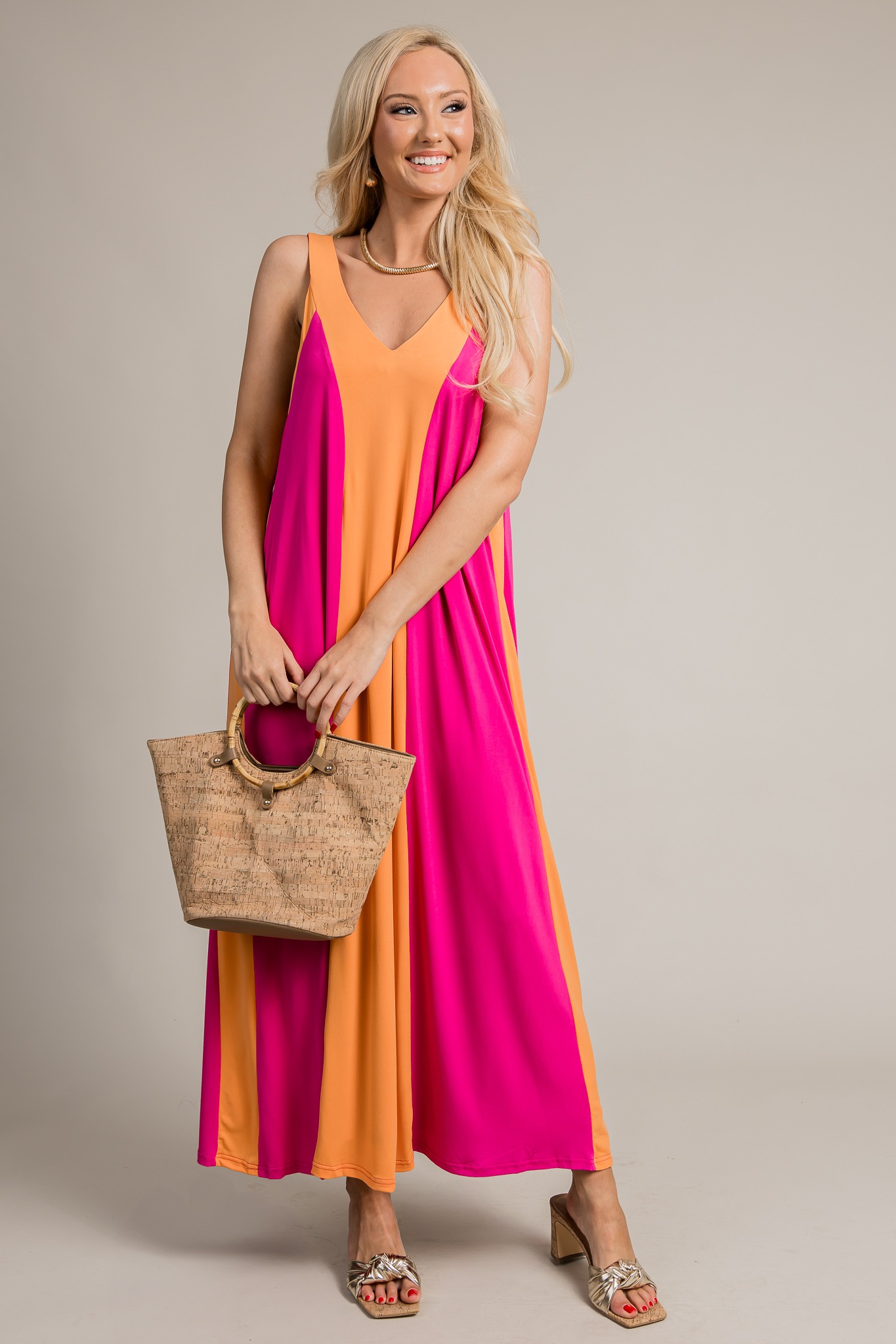 Slinky Colorblock Maxi, Magenta/Orange - 4K7A9075.jpg