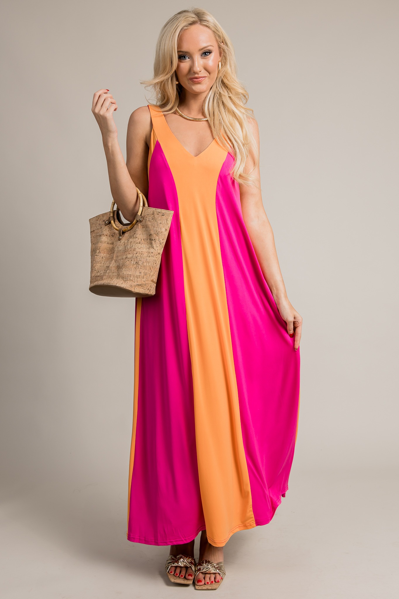 Slinky Colorblock Maxi, Magenta/Orange - 4K7A9082.jpg