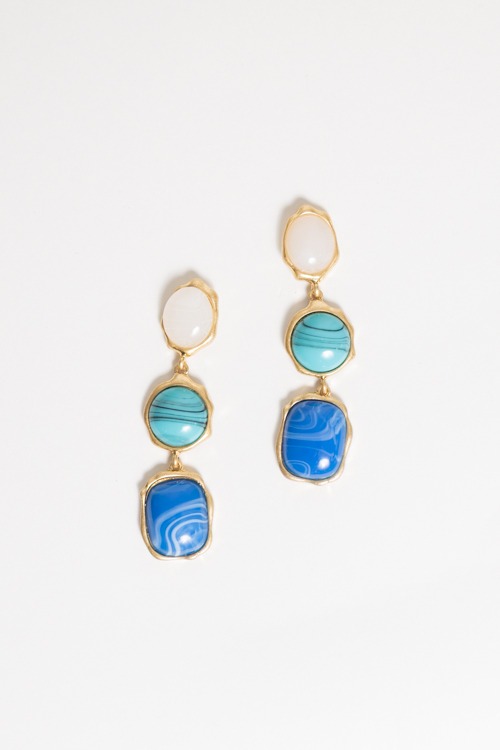 Multi-Stone Drop Earring, Blue - 4K7A9156.jpg