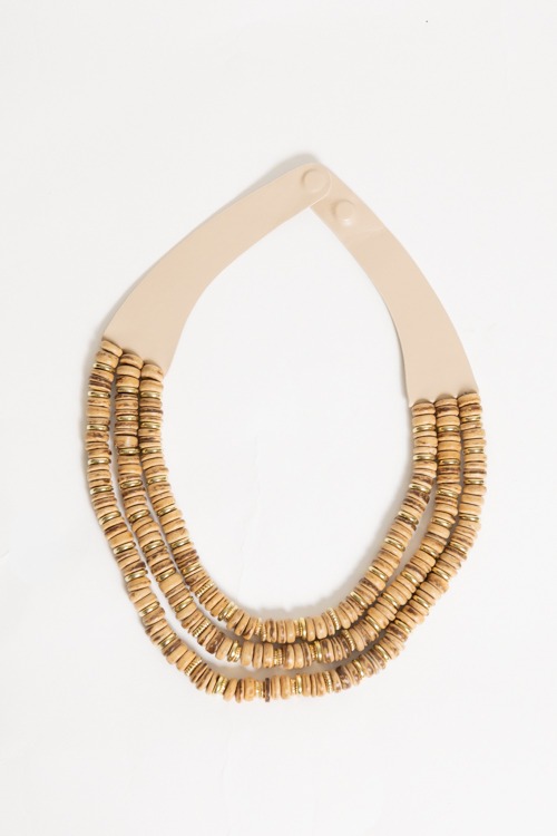 3 Row Wood Bead Necklace - 4K7A9193.jpg