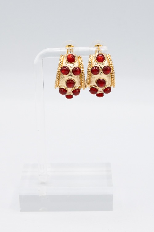 Dotted Bold Hoops, Wine - 4K7A9222.jpg