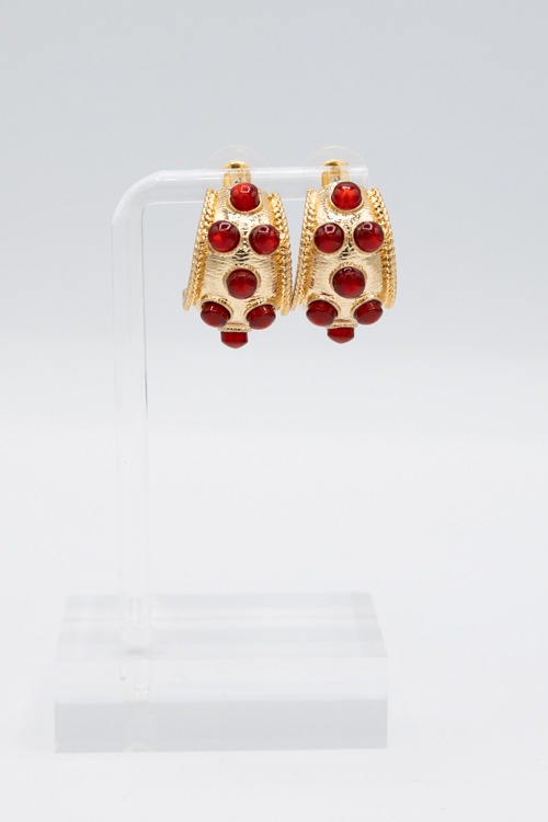 Dotted Bold Hoops, Wine - 4K7A9223.jpg