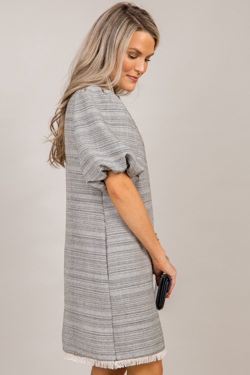 Fringe tweed dress hotsell