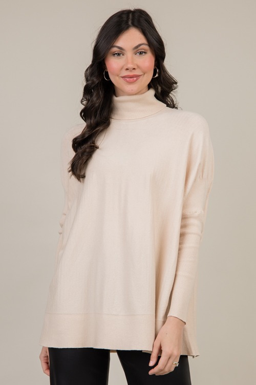 Coleman Turtleneck, Cream