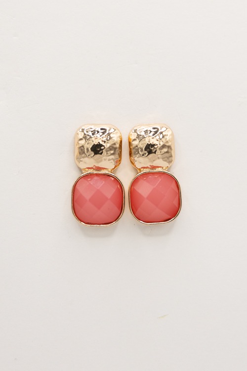 Simple Statement Earrings, Pink - 4K7A9305.jpg