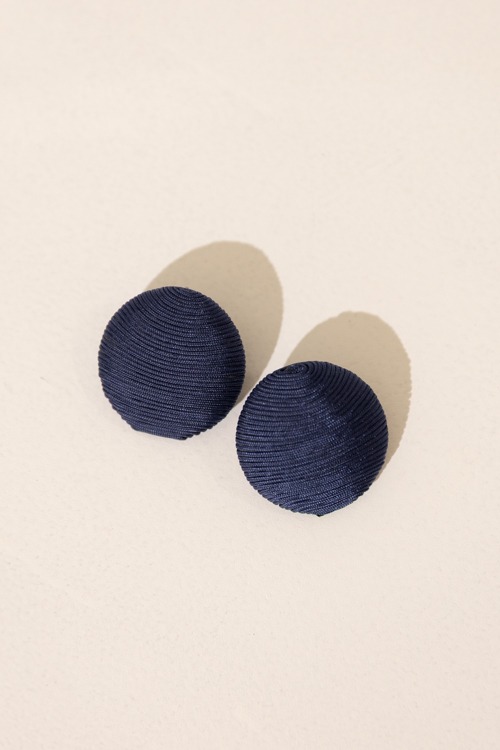 Thread Ball Earring, Navy - 4K7A9306.jpg