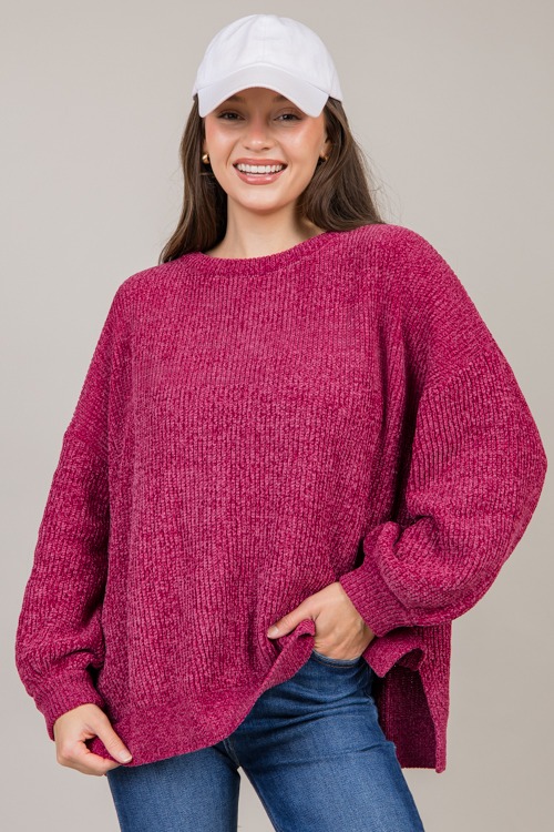 Macy Chenille Pullover, Magenta - 4K7A9330.jpg