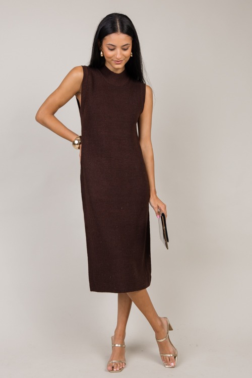 Carly Sweater Midi, Chocolate