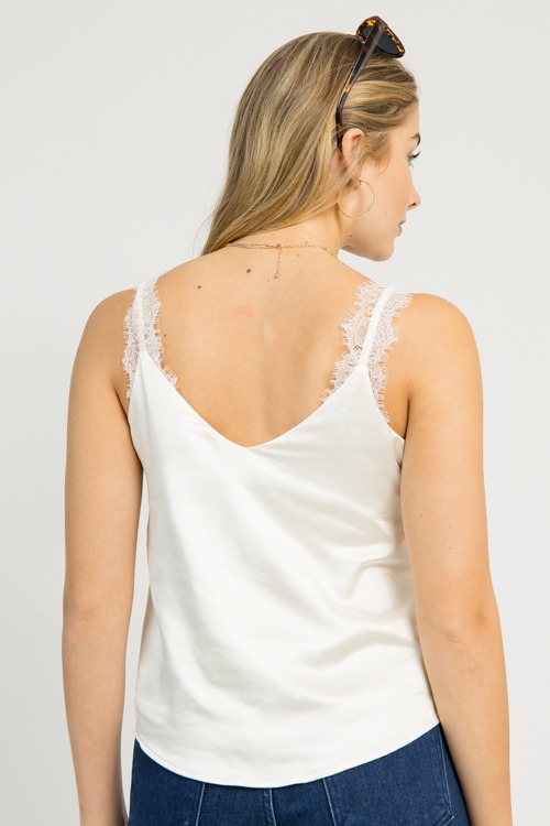 Lace Trim Satin Cami, Cream - 4K7A9418.jpg