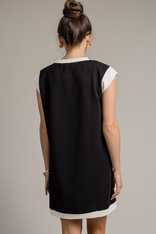 Two-Tone Rib Dress, Black - 4K7A9445.jpg