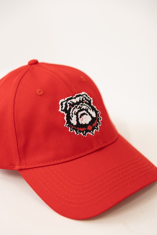 Needlepoint Bulldog Hat, Red - 4K7A9595.jpg