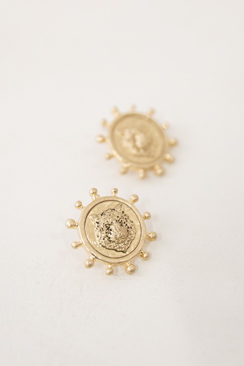 Tiger Coin Earring, Gold - 4K7A9628.jpg