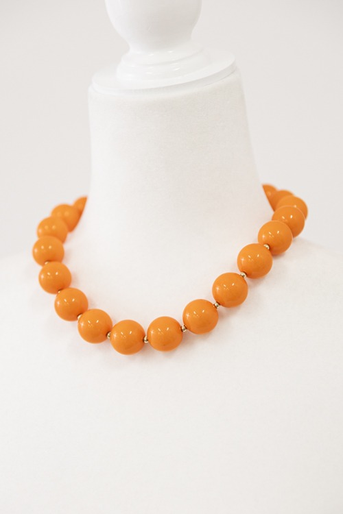Beth Ann Necklace, Orange
