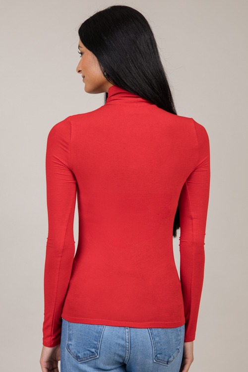 Simple Turtleneck Top, Red - 4K7A9655-Edit.jpg