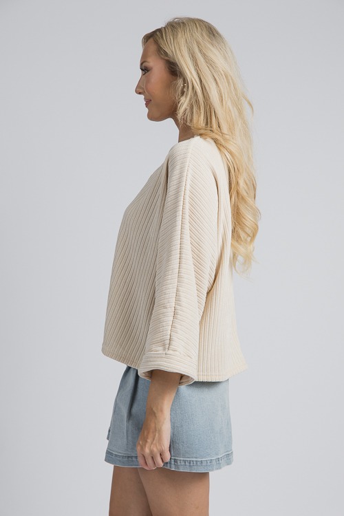 Textured Stretch Top, Cream - 4K7A9659.jpg