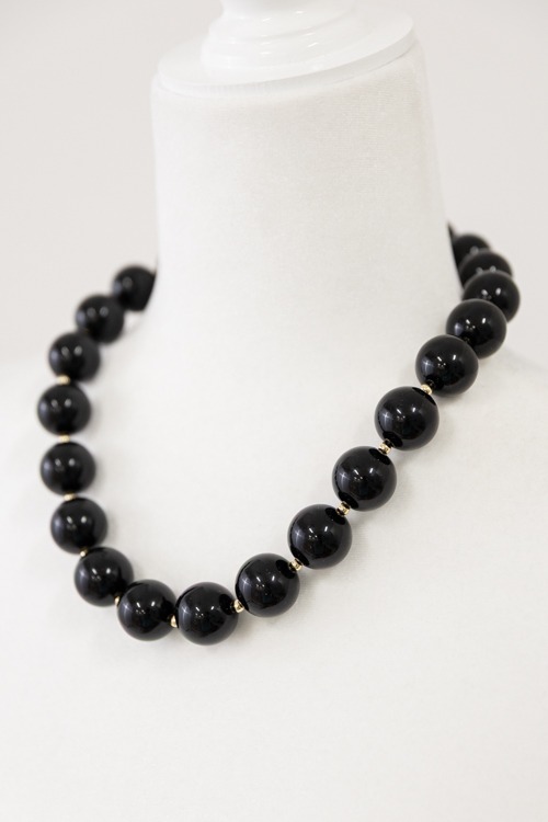 Beth Ann Necklace, Black