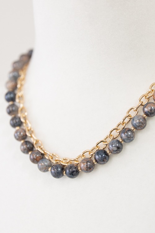 Lulu Layered Necklace, Grey - 4K7A9672.jpg