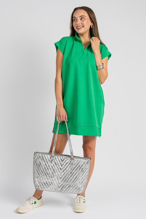 Side Zip Rib Dress, Green - 4K7A9687.jpg