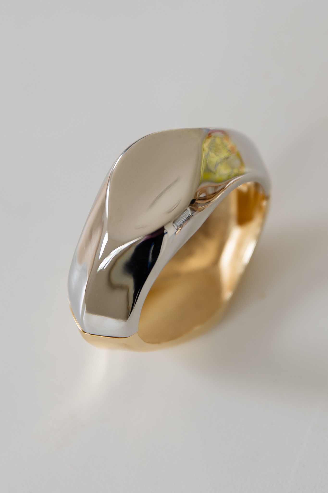 Two-Tone Cuff Bracelet