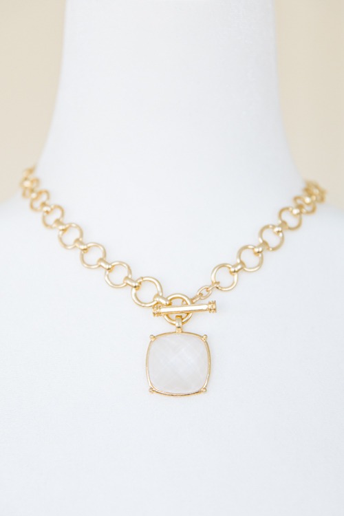 Gemma Stone Necklace, White - 4K7A9821.jpg