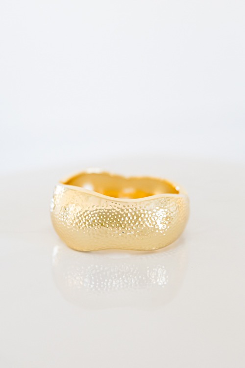 Hammer Time Bangle, Gold