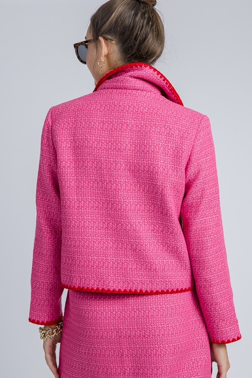 Stitch Trim Tweed Jacket, Fuchsia - 4K7A9847.jpg