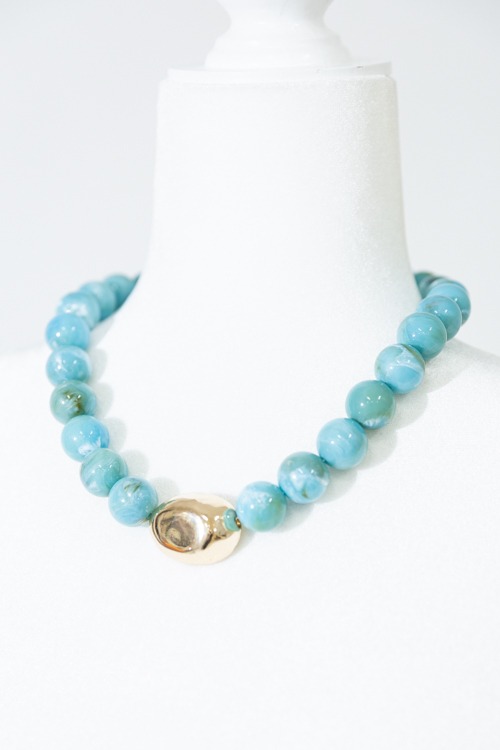 Marley Stone Necklace, Turquoise