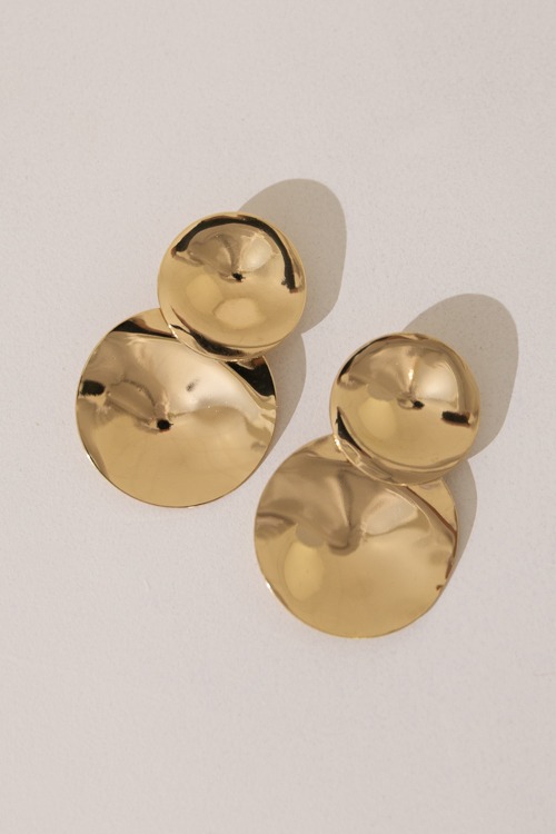 Double Dip Disc Earring