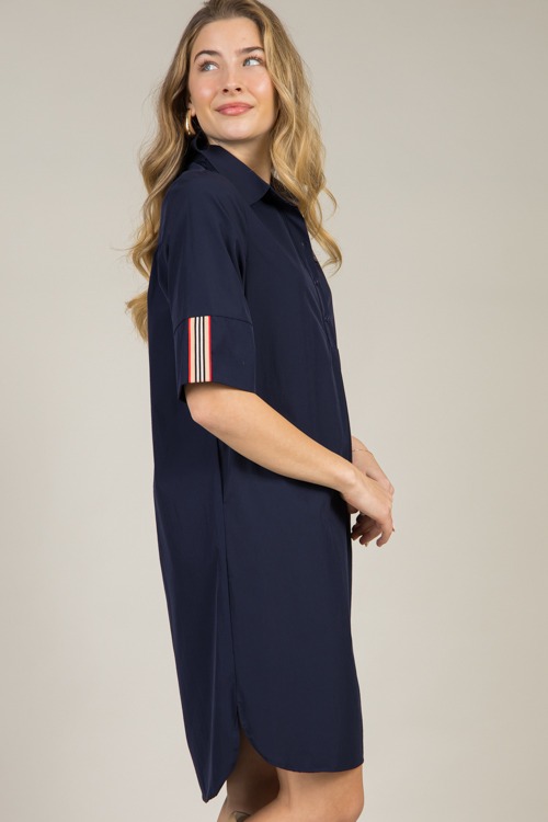 Stripe Accent Shirt Dress, Navy - 4K7A9991.jpg