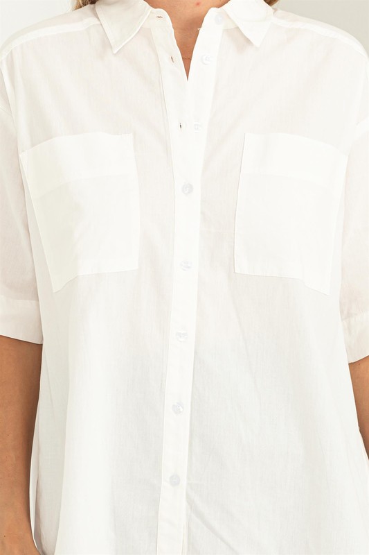 Short Sleeve Shirt, Off White