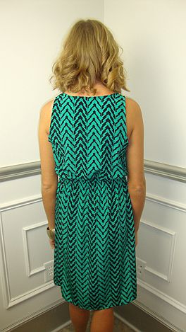 Tetris Tank Dress, Green
