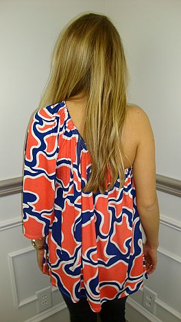 Squiggle Print Top