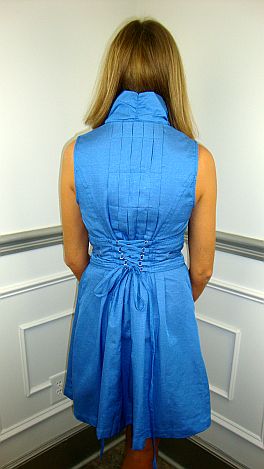 Kate Corset Back Sleeveless, Blue