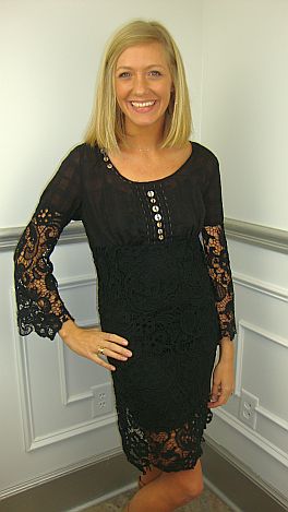 Caroline Dress, Black