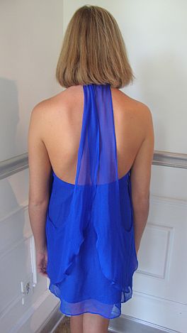 Blue Silk Fly Away Dress
