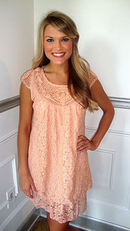 Sweet Georgia Peach Lace Dress