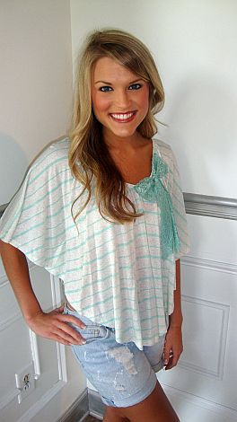 Mint Bow Sweetsie Top