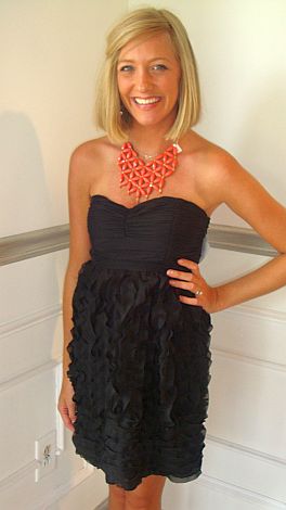 It's My Party Ruffle Tube Dress