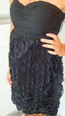 It's My Party Ruffle Tube Dress