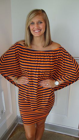 Striped Convertible Dress