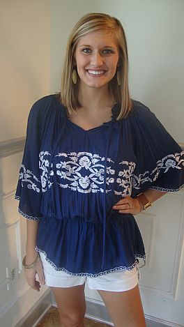 Drop Waist Boho Top