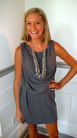 Drape Front Sweater Dresss