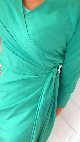 Cassie Emerald Wrap Dress