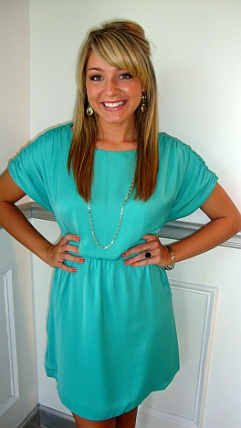 Overjoyed Dress Turquoise