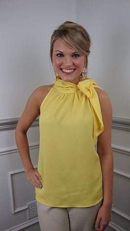 Prep School Top, Yellow