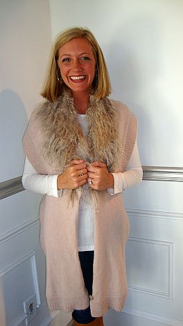Fur Trim Scarf