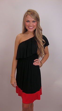 Best Basic One Shoulder, Black