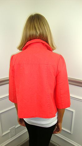 Coral Canvas Jacket