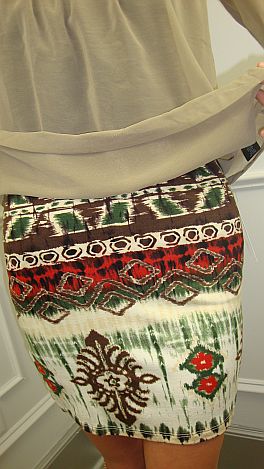 Tribal Mini Skirt